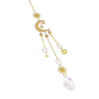 Brass Big Pendant Decorations HJEW-M005-04B-G-1