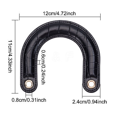 PU Leather Travel Bag Handles FIND-WH0111-206B-1