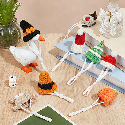 8Pcs 8 Styles Polyester Doll Hat DIY-SC0033-54C-1