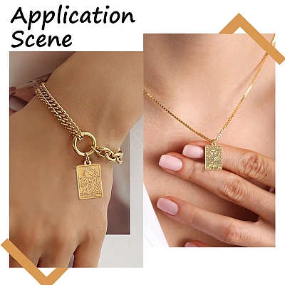36Pcs 6 Style Rack Plating Alloy Pendants FIND-SC0005-74-1