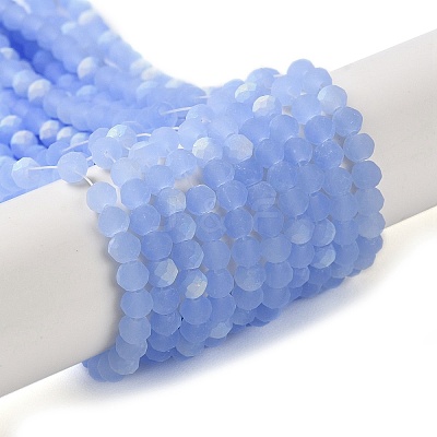 Imitation Jade Glass Beads Strands EGLA-A034-J3mm-MB03-1