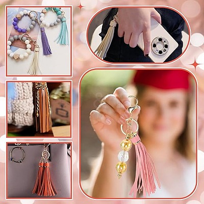 20Pcs 20 Styles Imitation Leather Tassel Big Pendants FIND-PH0021-59-1