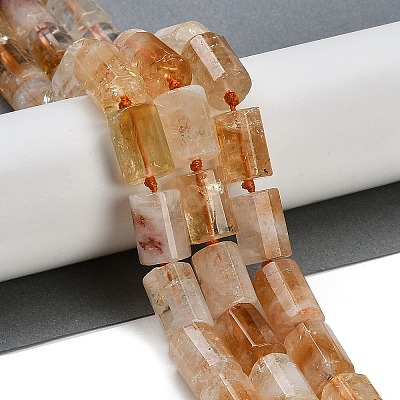 Natural Citrine(Heated) Beads Strands G-G162-D07-02-1
