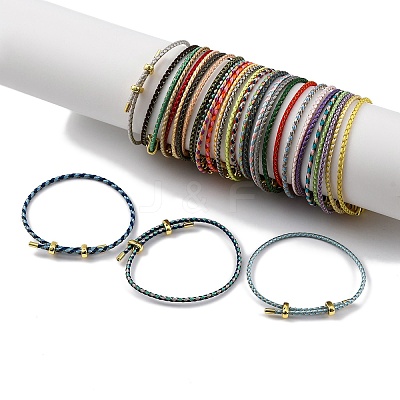 Adjustable Polyester Cord Braided Bracelets BJEW-Z085-01G-1