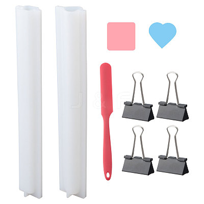 2 Sets 2 Style Silicone Pillar Soap Molds DIY-GL0004-23-1