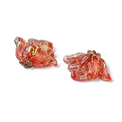 Translucent Resin Cabochons RESI-E039-08-1