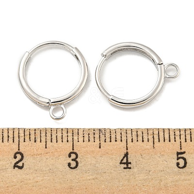 Brass Hoop Earring Findings KK-L211-021P-1
