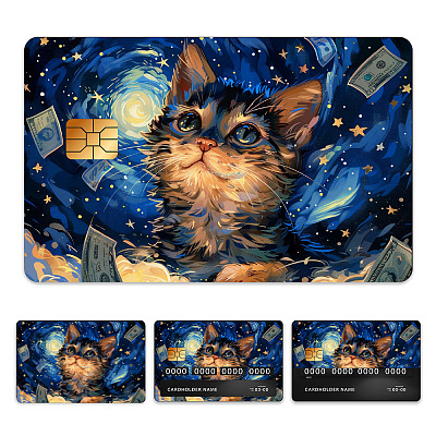 Plastic Waterproof Card Stickers STIC-WH0032-023-1