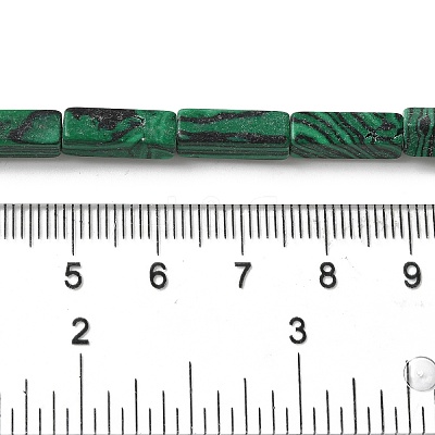 Synthetic Malachite Beads Strands G-E612-C06-1