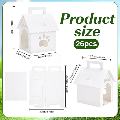 Paper Gift Packaging Boxes with Handles and Window CON-WH0095-186-1