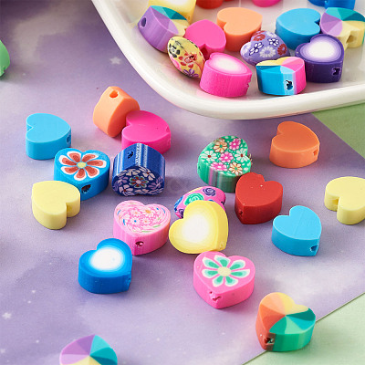 Handmade Polymer Clay Beads CLAY-TA0001-11-1