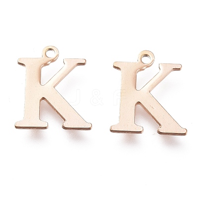 PVD Vacuum Plating  304 Stainless Steel Charms STAS-H112-K-RG-1