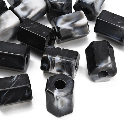 Opaque Acrylic Imitation Gemstone Beads AC-CBAE907-07-1