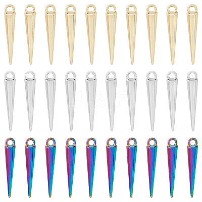60Pcs 3 Colors Alloy Pendants PALLOY-DC0001-01-NR-1
