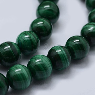 Natural Malachite Beads Strands G-F571-27A1-4mm-1