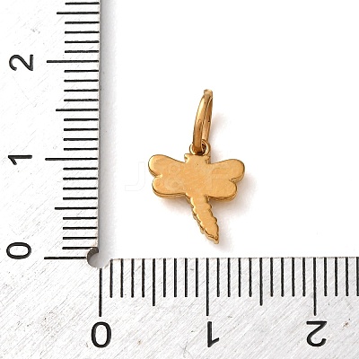 304 Stainless Steel Micro Pave Cubic Zirconia Charms CU-CBA703A-03G-01-1