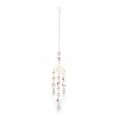 Brass Big Pendant Decorations HJEW-M005-04F-G-1