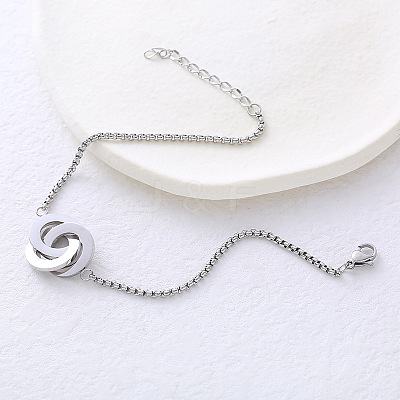 Hip-hop Stainless Steel Link Bracelets PD3772-1-1