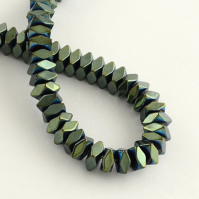 Electroplate Non-magnetic Synthetic Hematite Beads Strands G-R259-10G-1
