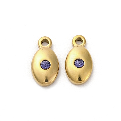 Real 14K Gold Plated 304 Stainless Steel Charms STAS-R005-09G-02-1