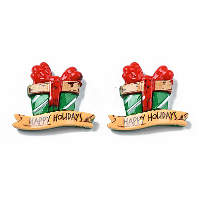 Christmas Theme Opaque Resin Cabochons LS-CRES-N021-120-1