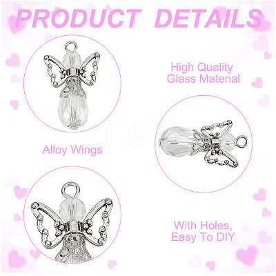 Glass Pendants PALLOY-HY00020-1