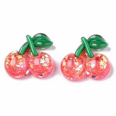 Autumn Theme Transparent Epoxy Resin Decoden Cabochons X-CRES-N034-03-1