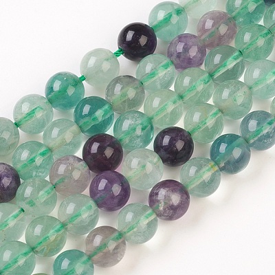 Natural Fluorite Bead Strands X-G-D840-56-8mm-AB-1