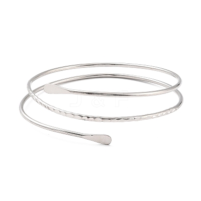 Wire Wrap Upper Arm Cuff Band X-AJEW-G033-07P-1