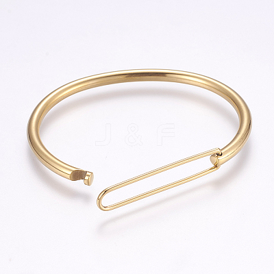 304 Stainless Steel Bangles LS-BJEW-P181-03G-1