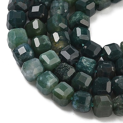 Natural Moss Agate Beads Strands G-F797-A21-01-1