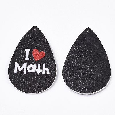 PU Leather Big Pendants FIND-R072-10-B02-1