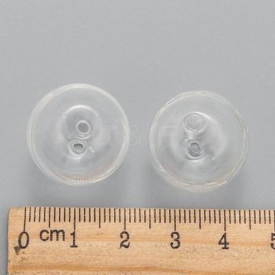 Handmade Blown Glass Globe Beads X-DH017J-1-1