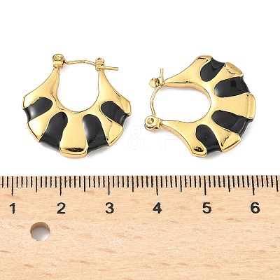 304 Stainless Steel Hoop Earrings EJEW-S267-02G-A-1
