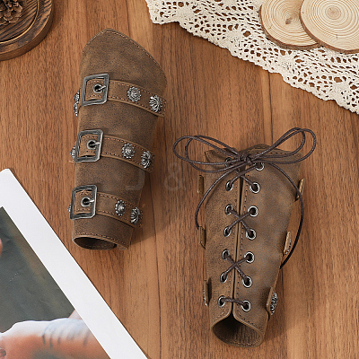 Imitation Leather Cuff Cord Bracelets AJEW-WH20033-034A-1