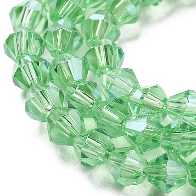 Transparent Electroplate Glass Beads Strands LS-GLAA-F029-3mm-C24-1