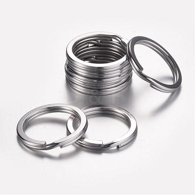 Tarnish Resistant 304 Stainless Steel Keychain Clasps KEYC-D049-01-1