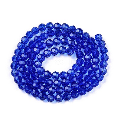 Transparent Glass Beads EGLA-A035-T4mm-D21-1