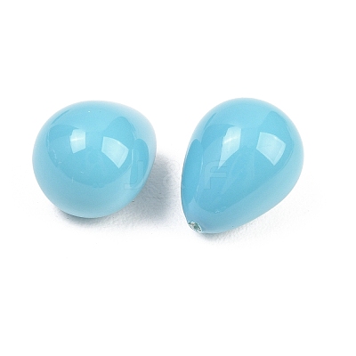 Electroplate Opaque Glass Beads GLAA-A044-02C-1