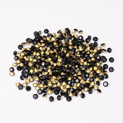 Back Plated Grade A Diamond Glass Pointed Rhinestone RGLA-SS28-002-1