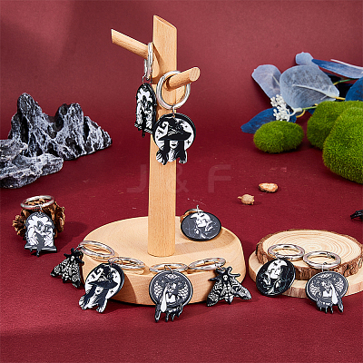 Printed Acrylic Pendants HJEW-AB00226-1