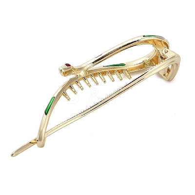 Aolly and Enamel Claw Hair Clips AJEW-M007-01G-1