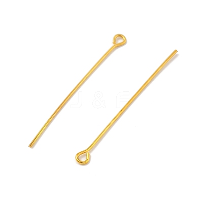 Brass Eye Pins KK-XCP0002-10G-1