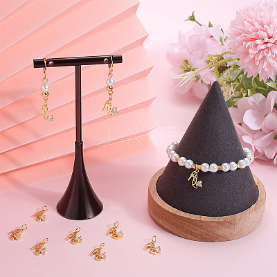 10Pcs Brass Micro Pave Cubic Zirconia Stilettos Charms ZIRC-BBC0002-79-1