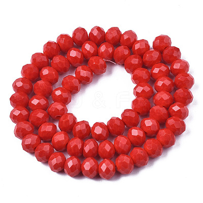 Electroplate Glass Beads Strands EGLA-A044-P8mm-A22-1