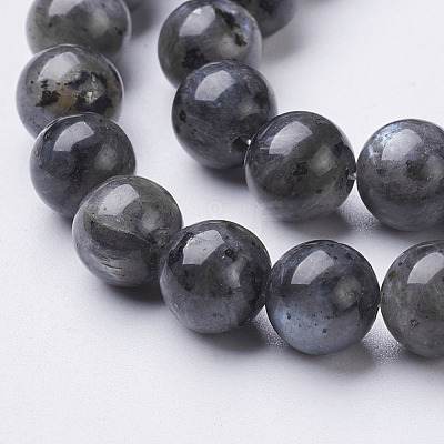 Natural Labradorite Beads Strand X-GSR8mmC128-1