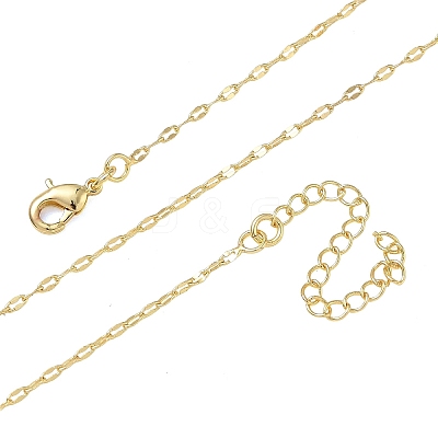 1.5MM Brass Dapped Chain Necklaces for Women KK-CBA4FD4-14G-1