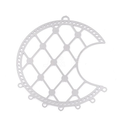 201 Stainless Steel Hollow Moon Chandelier Component Links STAS-N121-02P-1