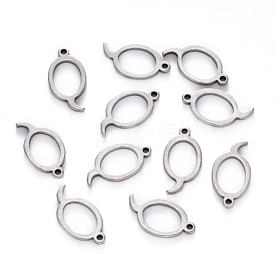 Tarnish Resistant 201 Stainless Steel Charms STAS-R105-Q-1