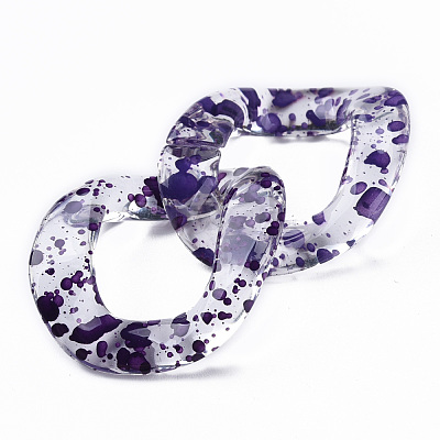 Transparent Acrylic Linking Rings OACR-N009-015A-B12-1